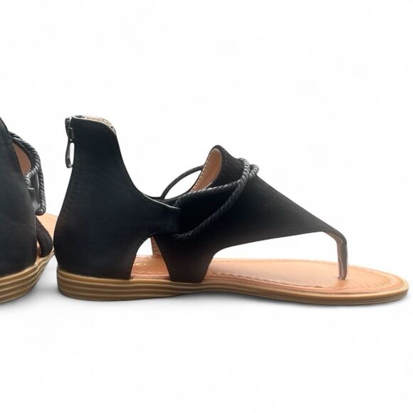 Black Gladiator Rope Sandal (7) NWOT - Picture 4 of 10